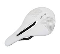 Sella Bici Sella in bicicletta Mtb Sulla in fibra di carbonio in bici 240-143 mm / 110 g biciclette da strada binella in acciaio(White)