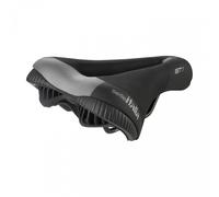 Sella Bici ST 1 Superflow L Nera - Comfort Soft-Tek, Telaio Fec Alloy