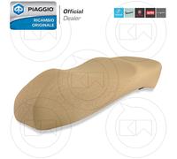 SELLA BIPOSTO CUOIO BEIGE COMPLETA ORIGINALE PIAGGIO VESPA GTS 250 ABS 2005-2012