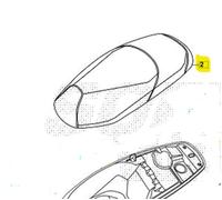 SELLA BIPOSTO NERO SYM SYMPHONY SR 125 2022 AZ12W8-EU