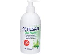 Sella CETILSAN GEL MANI DETERGENTE IGIENIZZANTE OLII ESSENZIALI MENTA E TEA TREE OIL 500 ML
