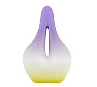 Sella Ciclismo Cavo Centrale PU Comfort Lungo Percorso | Design gradiente vistoso, per stile unico, ideale per città e strada, distingue dalla massa(purple)