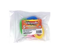 Sella Citronello - Bracciale Protettivo Anti-Zanzara, 5 Bracciali