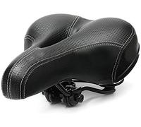 Sella comoda per bicicletta, con doppia molla, progettata con cuscino morbido in memory foam traspirante (nero)