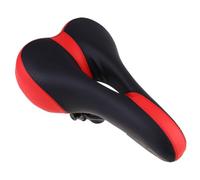 Sella da Bicicletta Rossa Ergonomica Traspirante in Cuoio per Ciclismo | Montaggio Semplice, Compatibile la Maggior Parte delle Bici, Seduta Imbottita, Accessorio per Percorsi su Strada