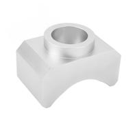 Sella di sollevamento con adattatore per asse jack Klanata - Bottiglia idraulica portatile in alluminio billet e adattatore per jack pavimento per assi 3", Argento (Argento)
