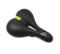 Sella ergonomica City in elastomero nero con memory foam e foro centrale Newton Nero