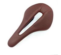 Sella for bicicletta Cuscino for sedile for mountain bike da strada interamente in fibra di carbonio + fibra di pelle con nastro for manubrio Parti di biciclette marroni(Brown)