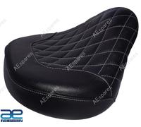 Sella Frontale Solo In Pelle Nera Adatta Per Royal Enfield Classic 650 @UK