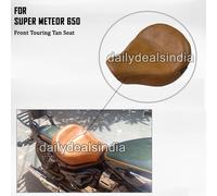 Sella Frontale Solo Personalizzata Per Royal Enfield Super Meteor 650, Tan