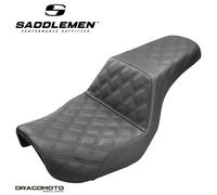 SELLA HARLEY DYNA / GLIDE SADDLEMEN Step-Up 806-04-175 2-Up Seat Nera GelCore...