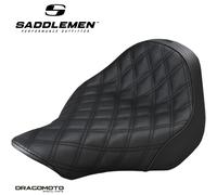SELLA HARLEY SOFTTAIL SADDLEMEN Renegade 813-27-002LS Solo Seat Nera Foam | G...