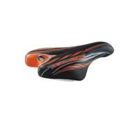 Sella Junior OK GO 14/16" 210x140mm in Poliuretano Nero/Arancio