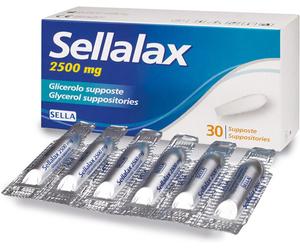sella lax 2500mg supposte glicerolo 30 pezzi