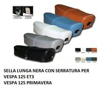 SELLA LUNGA NERA SELLONE CON SERRATURA PIAGGIO VESPA 125 ET3 125 PRIMAVERA