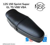 Sella Lunga Nera Vespa 125 150 Sprint Super GL TS VBB VBA