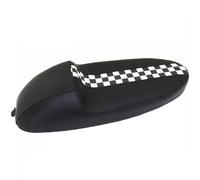 SELLA MONOPOSTO NERA A SCACCHI PIAGGIO VESPA 50 SPECIAL CON FONDO IN ABS