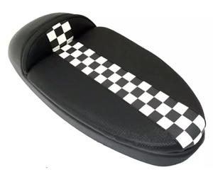 Sella Monoposto Nera A Scacchi Vespa 50 Special ET3 Primavera Con Fondo In Abs