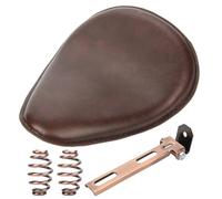Sella Monoposto per Moto Sella con supporto a molla da 3" per motocicletta retrò nera/marrone per cuscini di seduta per per Chopper per Bobber
