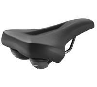 Sella Montegrappa Apnea Plus Ergonomica Impermeabile in Eco Pelle da Bici per Uso Quotidiano Ebike Cargo Bike Long Tail con Elastomeri e Imbottitura in Memory Foam