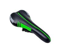 Sella Montegrappa in Eco Pelle con Interno in Schiuma/Gel per Bici da Corsa Trekking Cross MTB Colore Nero Verde