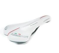 Sella MONTEGRAPPA LIBERTY bianca per bici MTB e corsa sellino foro antiprostata