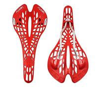 Sella Mtb Assorbimento di shock ergonomico a sete ciclistica flessibile ad alta resistenza ultra leggera(Red)