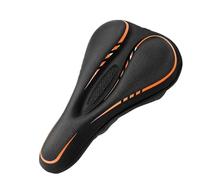 Sella Mtb Coprisella for bici in gel morbido, cuscino in silicone, coprisella for da strada MTB, comfort, traspirante, antiscivolo, for ciclismo(Black Orange)