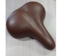 SELLA MTB DONNA MARRONE CON ELASTOMERI COMPLETA DI MORSETTO PER TUBO REGGISELLA