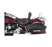 Sella mustang singola wide tripper con schienale per il pilota 97-07 flhr 06-07