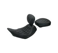 Sella mustang singola wide tripper con schienale per il pilota 97-07 flhr 06-07