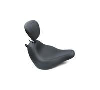 Sella mustang singola wide tripper con schienale per il pilota softail m8 18-up