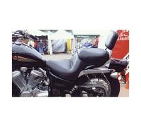 Sella mustang vintage turismo larga a 1 pezzo per 2 persone nera liscia 99-08 ho