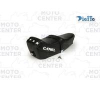 SELLA NERA CAMEL SPORT PIAGGIO VESPA PX 125 150 200 ('77-'16) CON MOLLE E TELAIO
