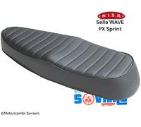 Sella NISA modello WAVE Nera Vespa 125 150 200 PX PE Sprint GT Gtr