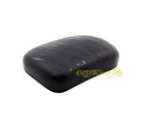 Sella passeggero nera comoda con 6 ventose universale per moto custom 28x19cm