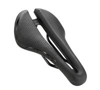 Sella per Bici Hollow Bicycle Saddle PU Waterproof Aerodynamic Bike Cushion Shock Absorption Cycling Seat Road Bike Accessories(Black)