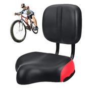 Sella per bici oversize - Ampia sella imbottita per bicicletta con supporto per la schiena, schienale morbido, sedile per triciclo oversize con cuscino imbottito per città, strada, triciclo per adulti