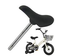 Sella per bici per bambini, 25,5 cm, seduta imbottita in poliuretano, sella morbida, supporto stabile in ferro, ergonomico per ciclismo per ragazzi e ragazze, per pedalare a lungo, comfort