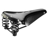 Brooks Flyer Champion Uomo Trekking City Bicicletta Pelle Sella Nero - Nuovo