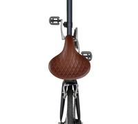 Sella per bicicletta, colore marrone, accessorio per biciclette da città | Comoda sella per bicicletta, per uomo e donna, con assorbimento degli urti, adattatore universale, 2 strumenti di montaggio