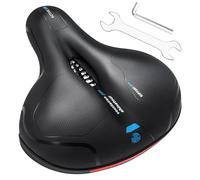 Sella Per Bicicletta Comoda, Sella Bici Morbida Memory Foam, Sellino con Sfera Ammortizzatore a Doppia Molla, Ergonomica, Traspirante, per Bici da Strada, City Bike, MTB per Donna Uomo