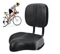 Sella per bicicletta con schienale,Sella per bici imbottita ampia con supporto per la schiena - Sedile per triciclo oversize con schienale morbido, ampio cuscino imbottito per bici per città, strada,