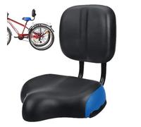 Sella per bicicletta con schienale - Sella per triciclo per bicicletta con supporto per la schiena | comfort oversize, ampio cuscino imbottito per bici per triciclo per adulti, bici da città