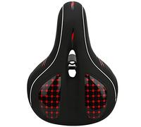 Sella per bicicletta Cuscino per mountain bike in morbido silicone Big Bum con sfera di sospensione per ciclismo Blu (Sella grande con foro centrale (versione cava))