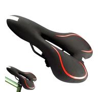 Sella per bicicletta da montagna - Selle cave comode e larghe per bici da strada - con fascia riflettente antiscivolo per viaggi lunghi e bici da lavoro