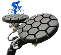 Sella per bicicletta ottimizzata senza naso - Cuscino ampio e confortevole per alleviare la pressione | MTB, bici da strada, pieghevole, City & Cyclette