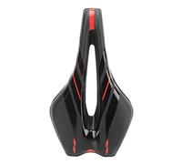 Sella per bicicletta, ricambio per sella da mountain bike, sella morbida e ventilata con cuscinetto cavo a lento ritorno e struttura ad di sospensione, ideale per mountain (Rossa)