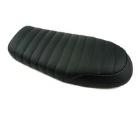 Sella Per Cafe Per Racer Per Scrambler Vintage Flat Per Pan Retro Per Moto Per CG Per CB200 Per CB350 Per CL350 Per CB400 Cuscino(Black)