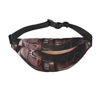 Sella per cavallo con cappello da cowboy selvatico, marsupio per uomo e donna, marsupio alla moda, borsa a tracolla, marsupio con cinghia regolabile, borsa da petto impermeabile da viaggio, nero,